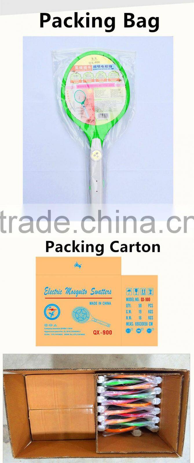 QX901-2 Mosquito Insect Killer torch 5+1 mosquito catcher rechargable electric mosquito swatter