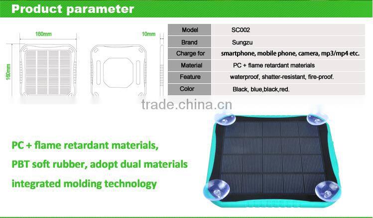 5600mah factory-supply window solar charging external battery for smartphone series with big full led light