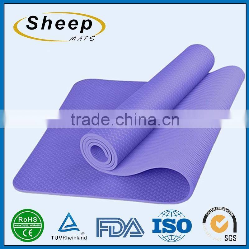 Hot sale exercise fitness anti slip 6mm comfortable best yoga mat