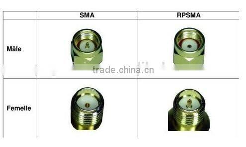 H157 5.8ghz fpv rc helicopter antenna Circular Polarized Colverleaf dual antennas