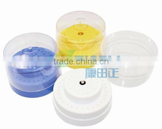 autoclavable circle needle/bur holder box,dental supply