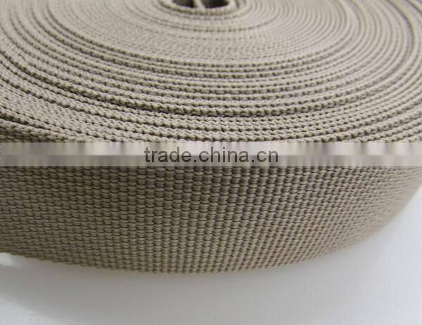 900D PP High strength tenacity brown color 25mm seat belt webbing
