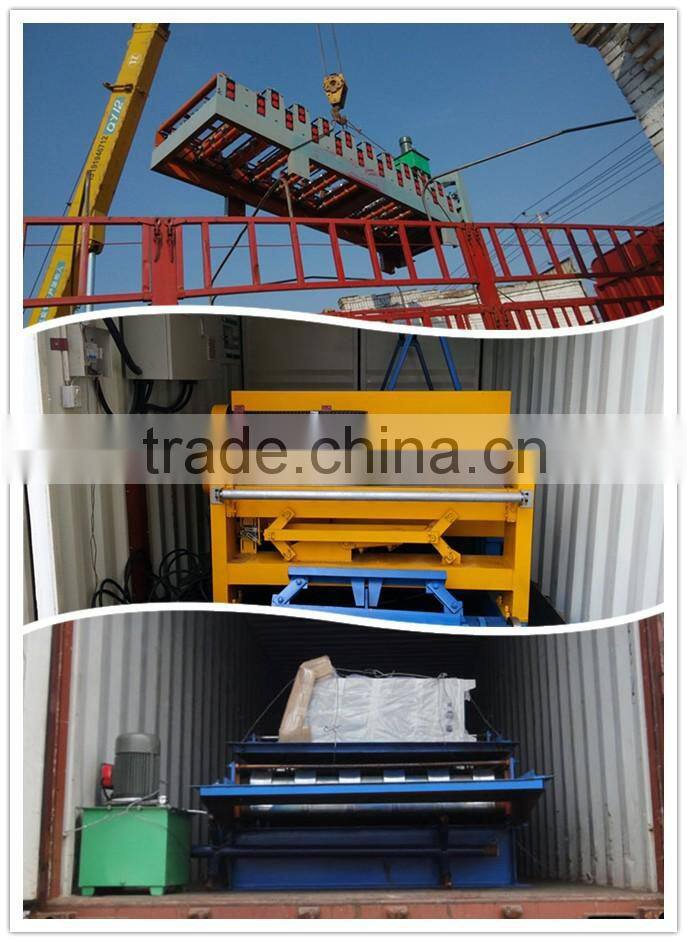 Metal sheet roof tile crimping curving roll forming machine