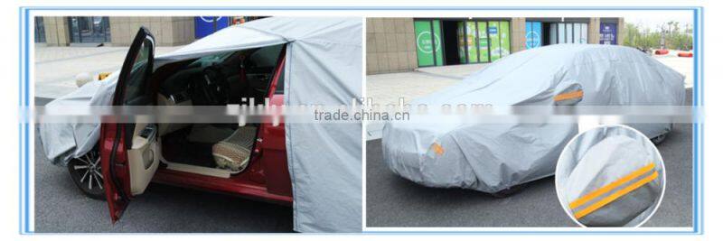 Silver Polyester Car Cover/car protective cover shelter super quality