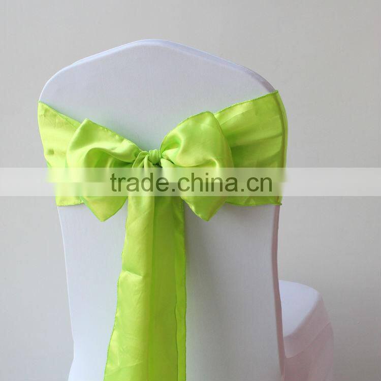 Factory Sell Satin Chair Sash 18*275CM/Satin Chair Cover Sashes For Wedding and Banquet