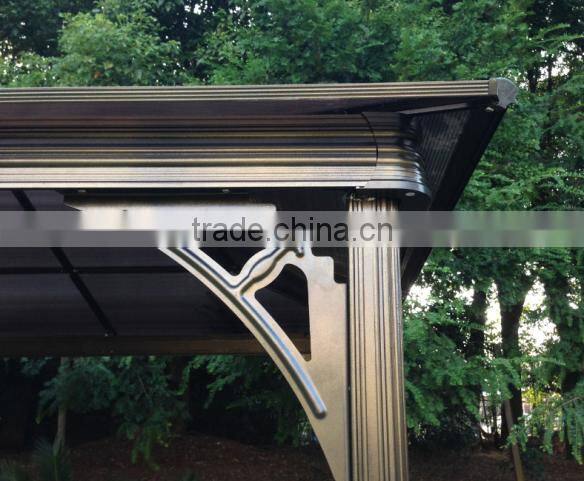 10'x12' with mosquito netting hard top sun shelter polycarbonate gazebo