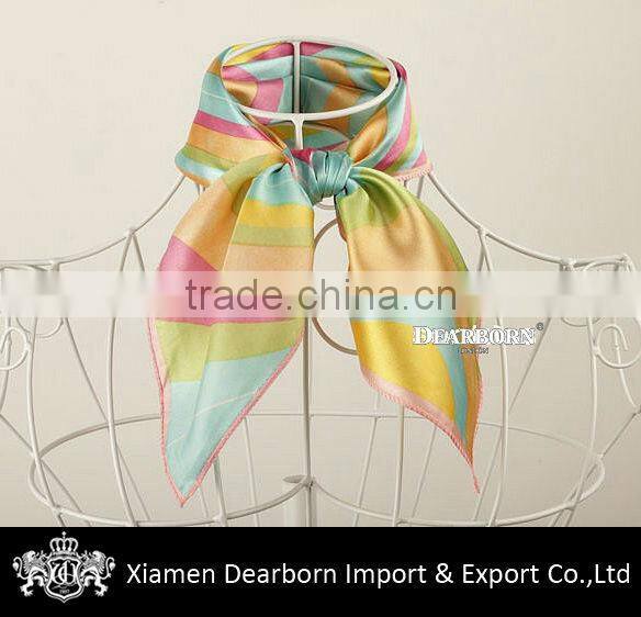Soft Silk Scarf Maker Custom Design Printing Scarves