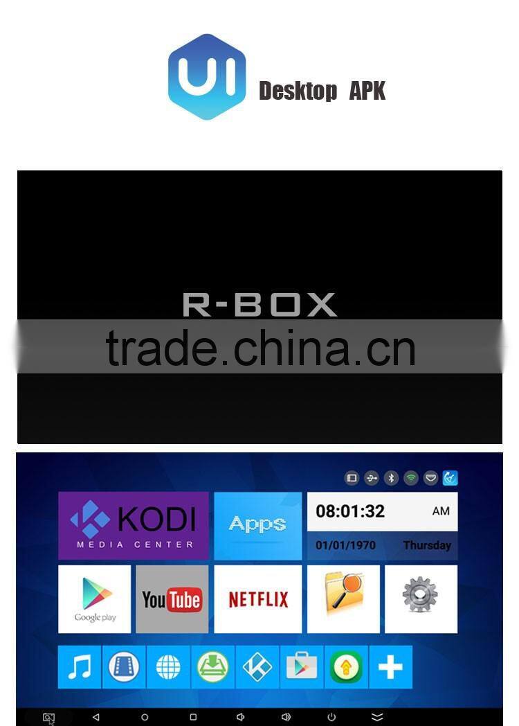 RK3299 Android TV Box R Box Android5.1 TV Box 2GB RAM 8GB NAND Flash 4K Media Player KODI16.1 Fully Loaded