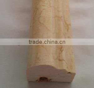 Ogee and waterfall edging border for stone window frame