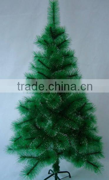 Gen exhibition 60 cm optical fiber tree shine led lights PVC small Christmas tree, Christmas decoration products for export