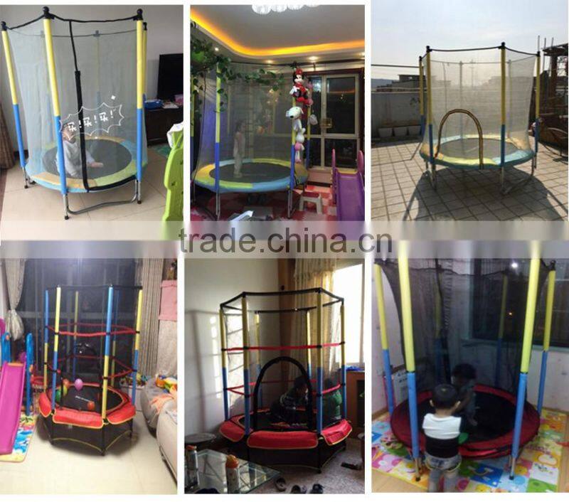55" trampoline kids first indoor trampoline with safety net