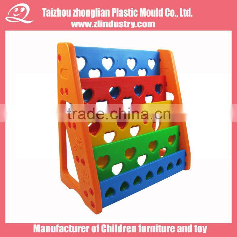 Plastic blow molding bookshelf