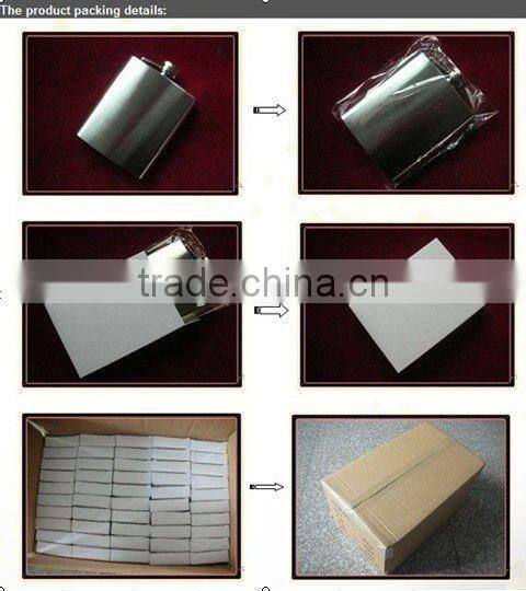 8oz hip flask stainless steel