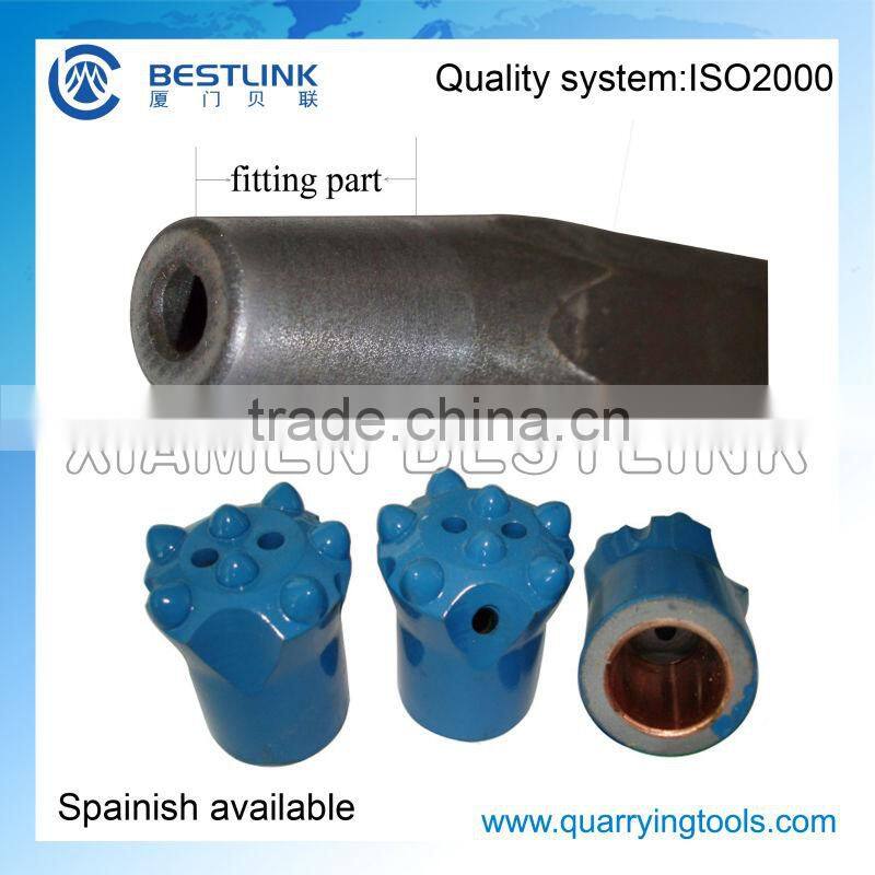 Tungsten carbide taper drill button bit angle 6-12 degree