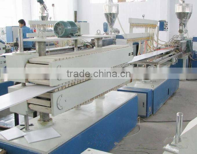 PVC WPC ceiling panel machine / pvc ceiling panel machine / decorating vinyl wall covering making machine
