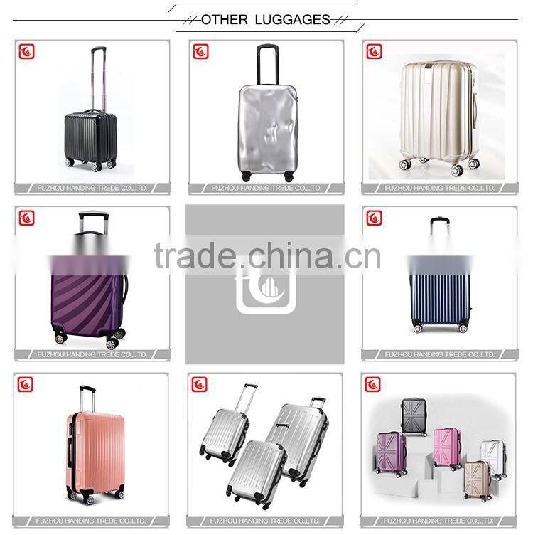 4 wheel print suitcase , pc trolley case luggage polycarbonate