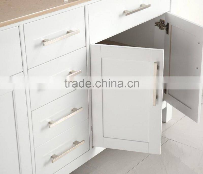 Spain cream-colored marble top bathroom vanity for Canada