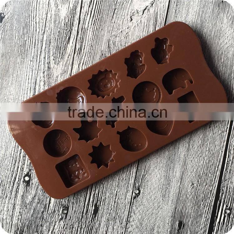 Lovely Multi Shapes Silicone Mould Chocolate Sugarcraft Cake Cookie Mold Baking Tool