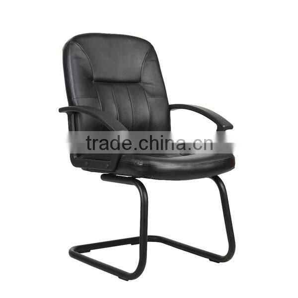 2014 HC-A055V Middle back steel chromed office chairs without wheels