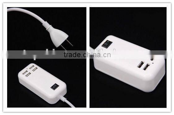 Wholesale China 4 USB Wall Charger 4-Port USB HUB Tranvel Charger