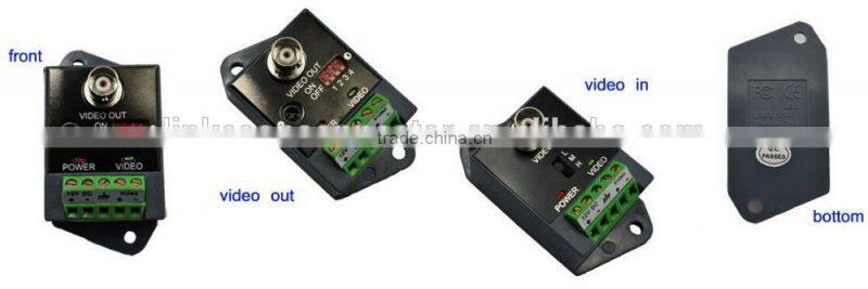 Twlsted pair video balun tansceiver for cctv