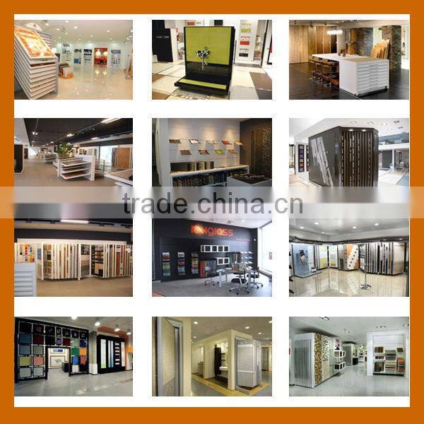 CF101 marble granite tile showroom design / Page turning type rack