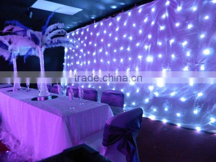 wedding decoration RGB Led star cloth & stage backdrop