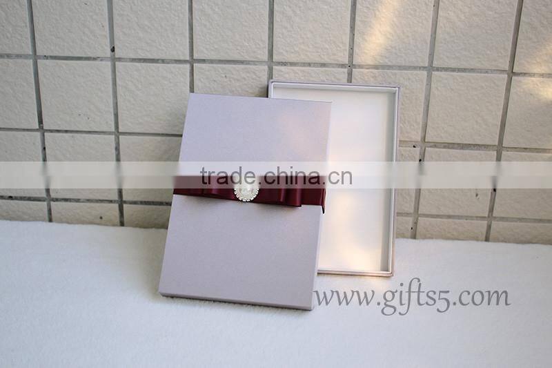 High end wedding invitation box wedding gift boxes in handmade