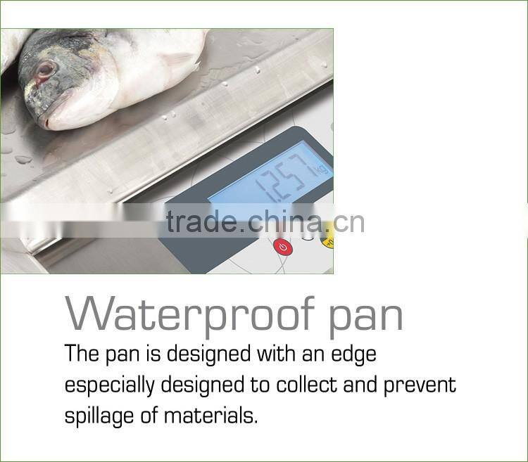 30kg / 2g S7i Series Stainless Steel Waterproof Table Scale