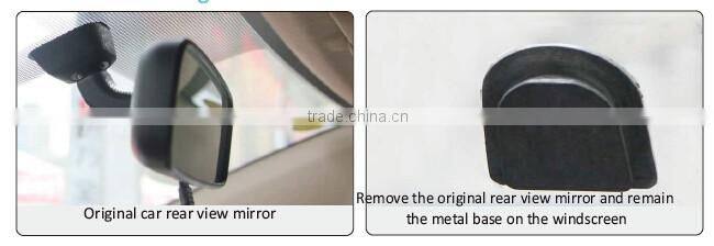 Car Rearview Mirror Monitor with 3 3.5 inch LCD Display