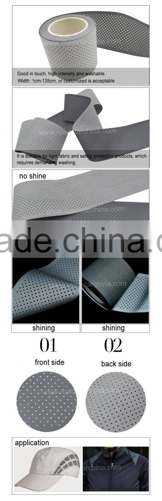 High visibility punching T/C backing reflective tape