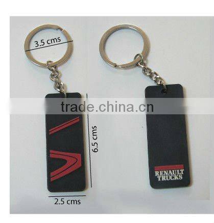 truck gifts rubber key holder with 3.5cm metal ring
