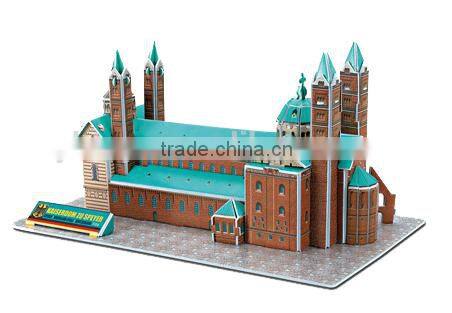 Attractive Birthday gift fot kids item of Speyer Cathedral 3d puzzle family gift item
