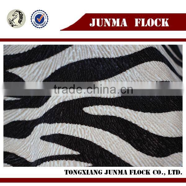 100% polyester cotton Fringe New Style China linen Textiles Christmas Flocked Spray Print Fabric