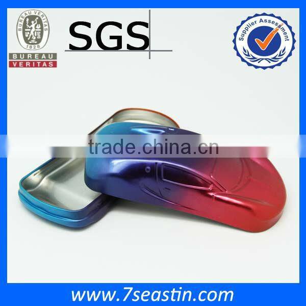 gift packing tin with car shape for candy