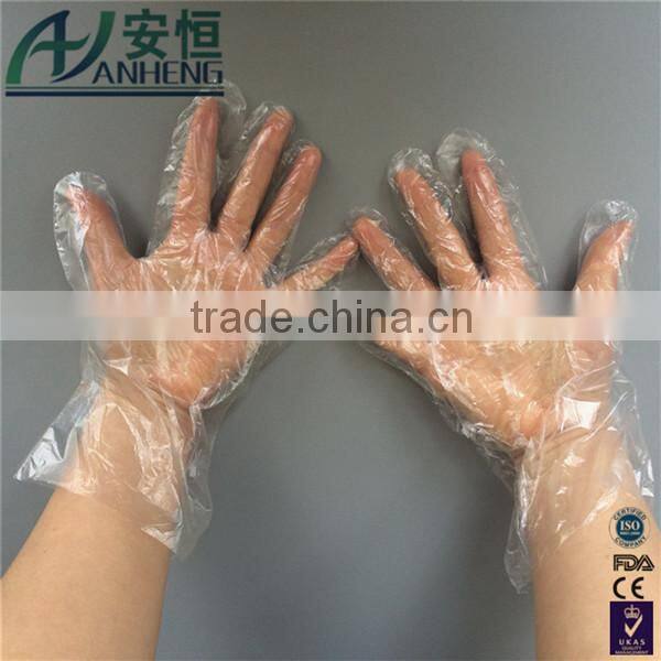 disposable veterinary embossed pe glove pairs