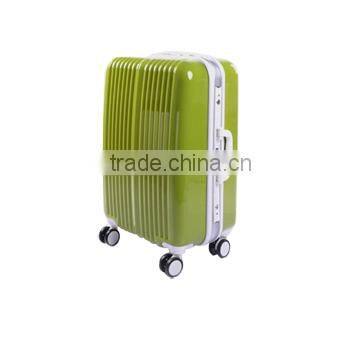 pc travel luggage with hard shell case spinner wheels ,new fashion rolling suitcase HX-1526
