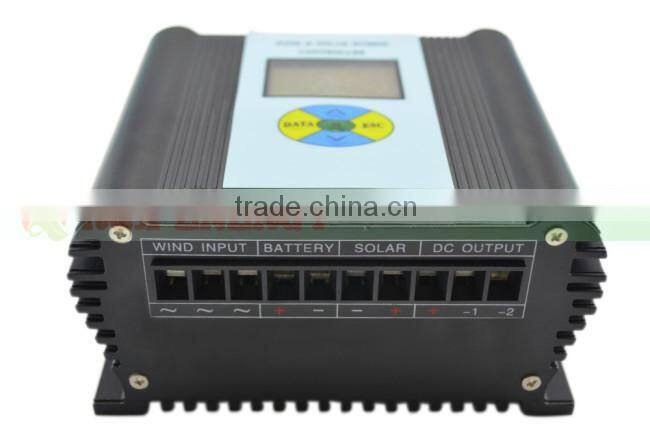 600w wind/solar hybrid controller 12v/24v charge controller with LCD display. Used for wind and solar power system.