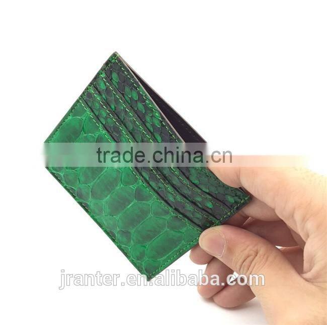 Genuine Python Leahter Various Colour Men & Women Credit Card Holder Wallet