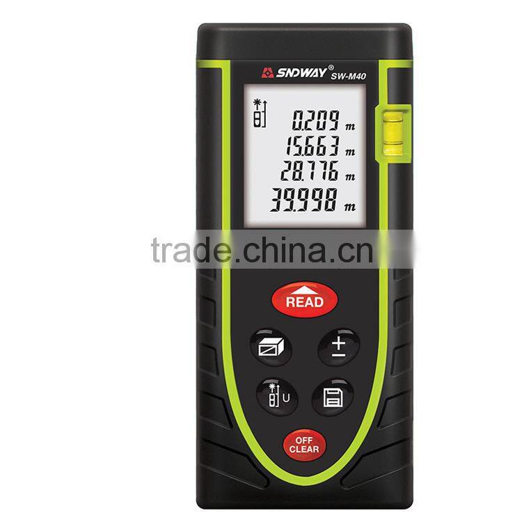 Automatic Calibration Laser Rangefinder 40m Mini Digital Laser Distance Meter