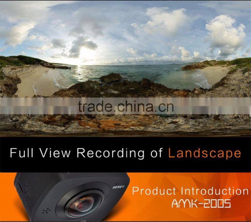 AT-V7 4K Panoramic DVR WIFI Camera 360 Degree VR Dual Lens Action Video Camera