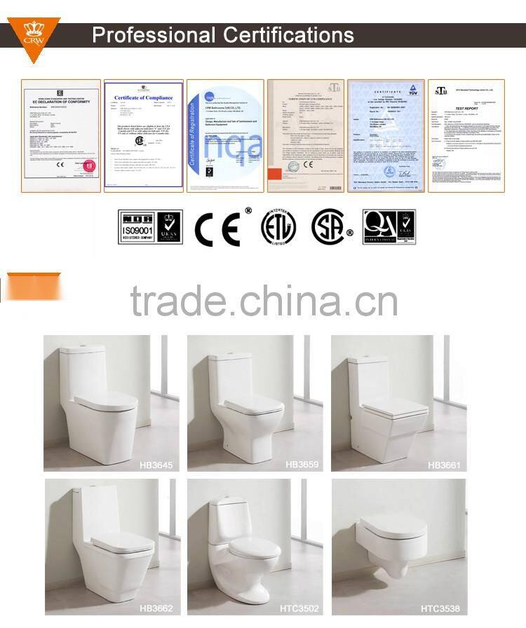 CRW Bathroom Two Piece Ceramic Toilet Bowl