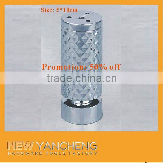 promotion chrome decorative metal furniture legs height 8cm
