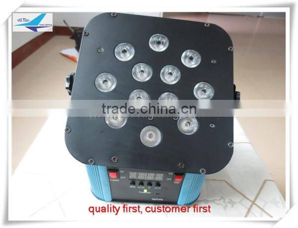 high power disco lighting 12*18W 6in1 dj battery powered led par lights