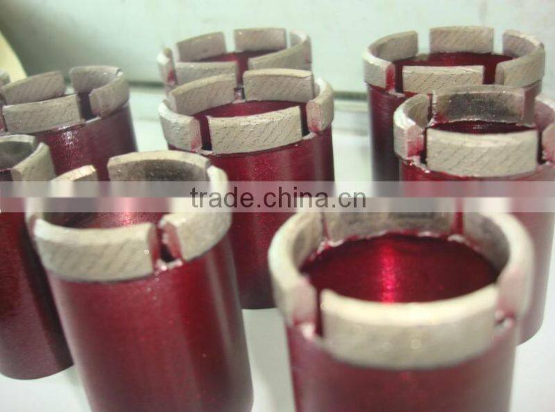 Diamond Crown Segment Core Drill Bit for Wet Coring Stone