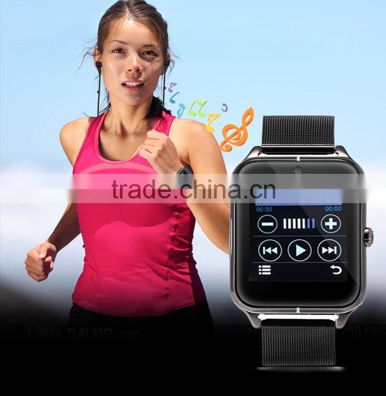 Touch screen gsm android phone calling support smart watch