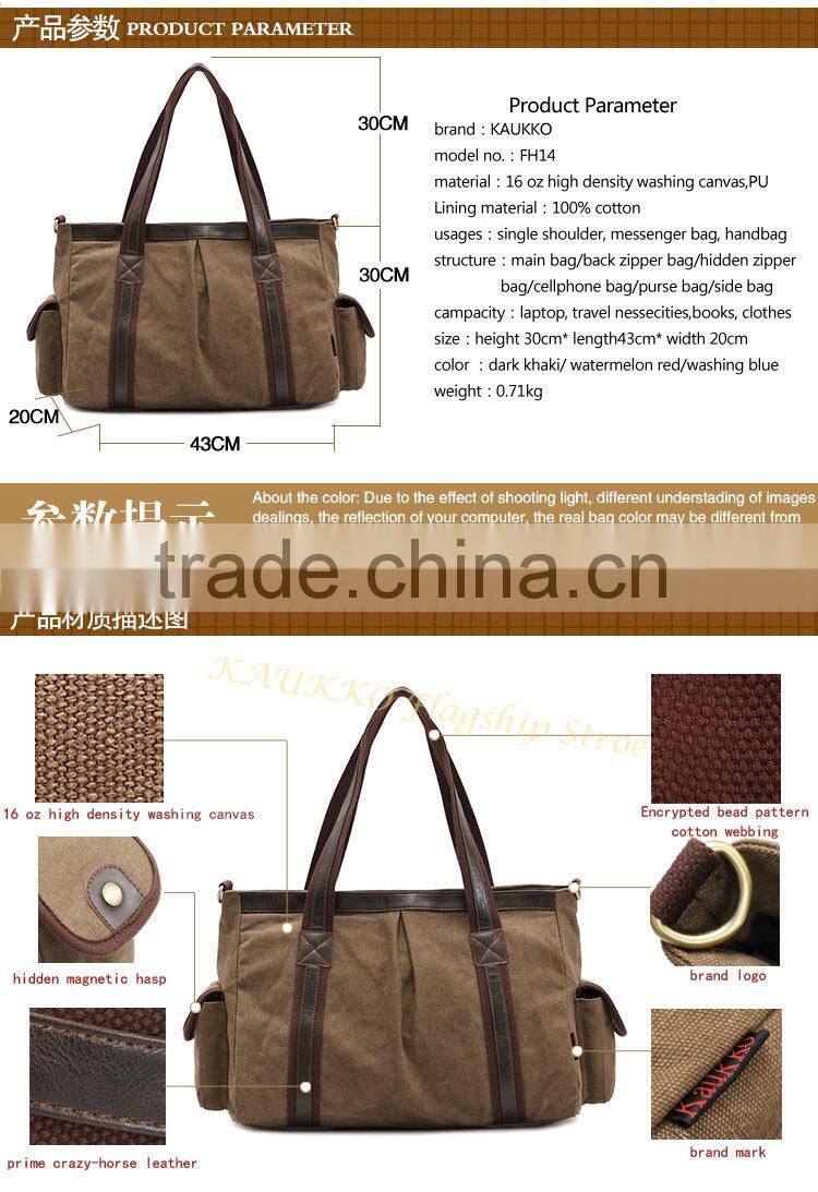 2016 Wholesale handbag china,canvas handbags shoulder bag big size for ladies