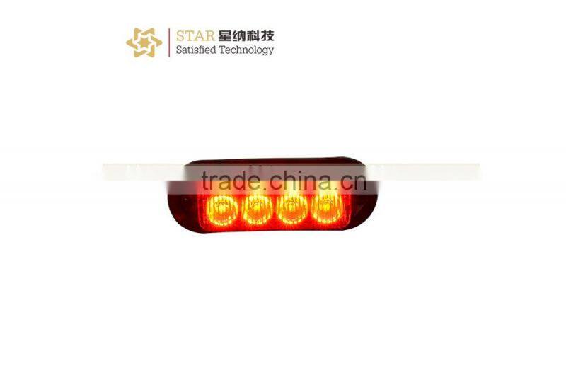 24V 1W*4LED strobe emergency truck led tail light (XN-16BS-1)