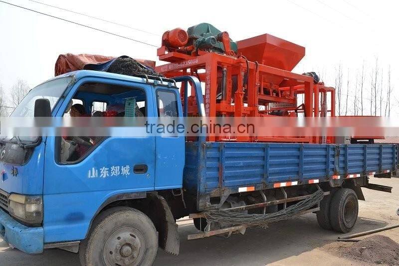 QT4-45DMobile Block Forming Machine ,paver block machine, interlock brick making machine