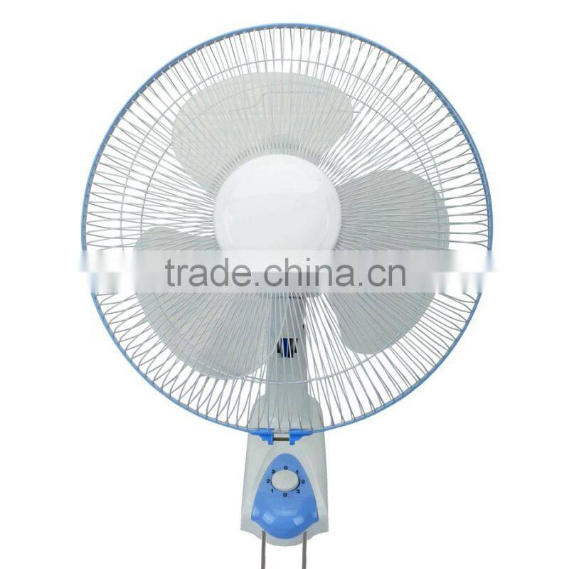 2016 new mode good lifetime wall fan power consumption with CB approval china hot sale electric wall fan